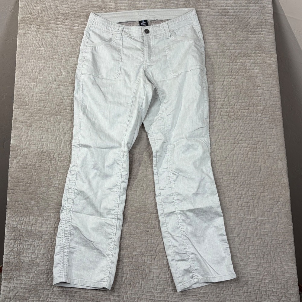 Kuhl Kontra Pants Womens 10 Short Gray Cotton‎ Linen Blend Hiking Outdoor Travel